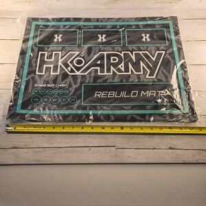 HK Army Paintball Rebuild Mat Tech Station with O-Ring Size Chart Black Teal